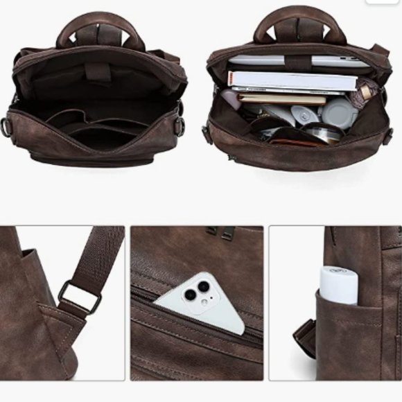 NEW Womens Backpack Purse Vegan Leather with Tassel main image 4